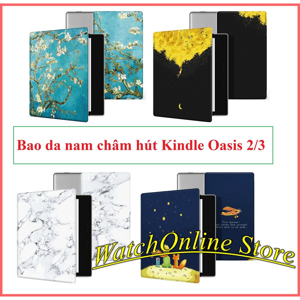 Bao da kindle oasis 2 oasis 3 hút nam châm origami Cover kindle oasis 2 oasis 3