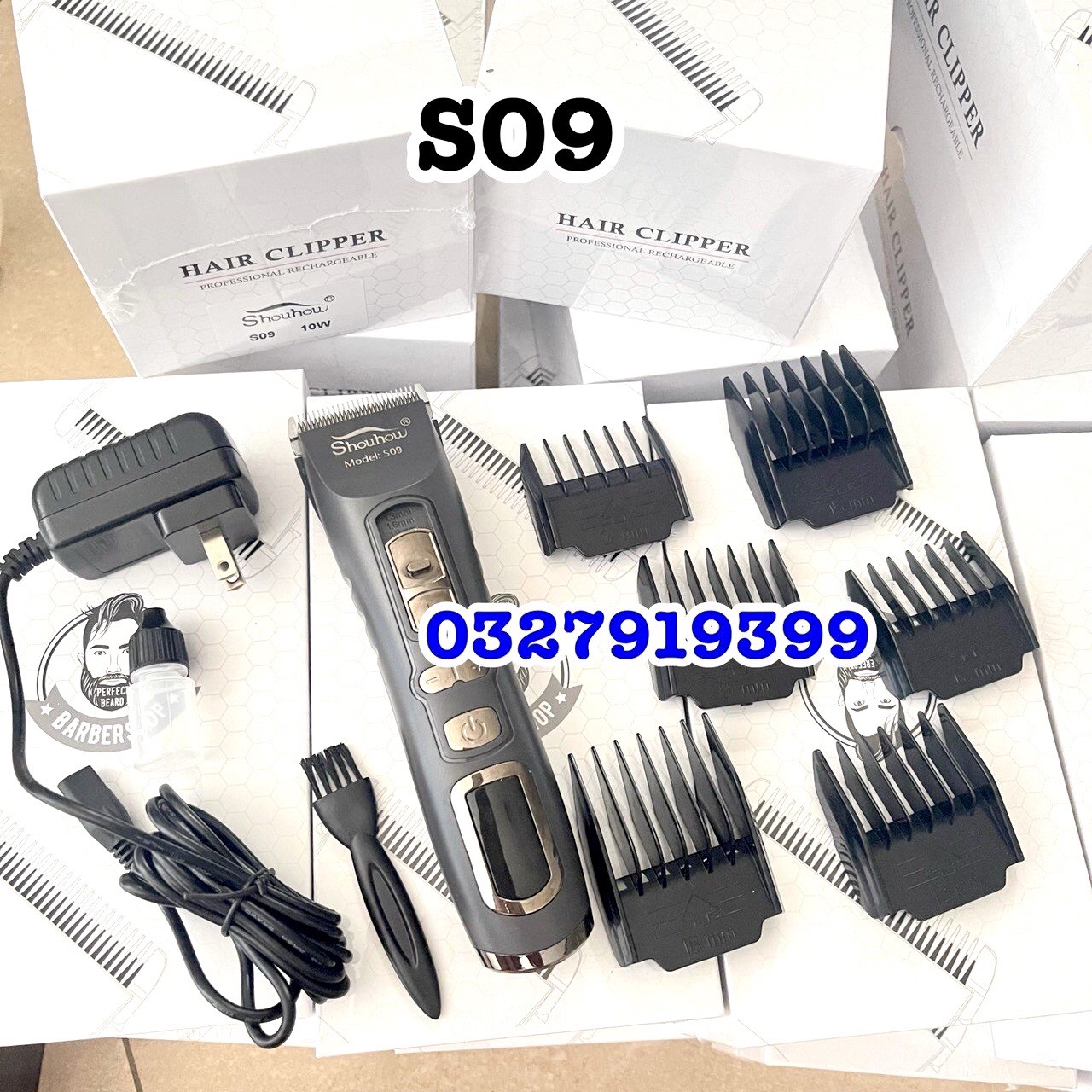 POP Tông đơ cắt tóc cao cấp POP 1986 tăng tốc 7000rpm pin Lithium Ion 2200mAh thời gian sử dụng 250 phút thiết kế sang trọng êm ái chất lượng cao