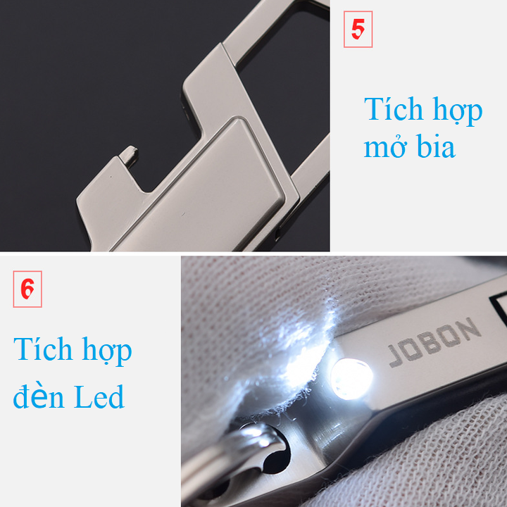 Bộ Móc Treo Khóa Cao Cấp nhãn hiệu JOBON ZB-018 ( Màu bạc )