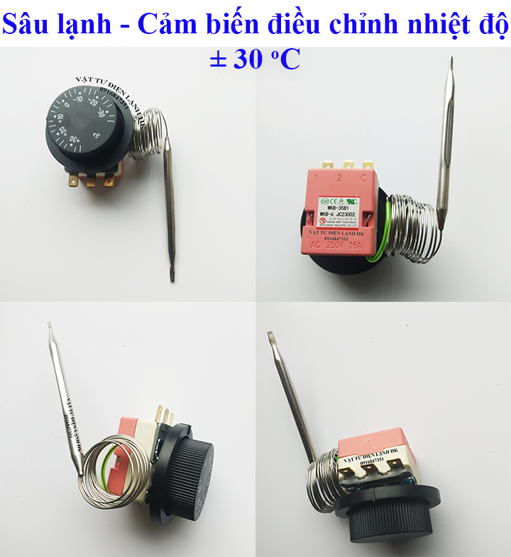 Sâu lạnh - Rơ le cảm biến điều chỉnh nhiệt độ âm dương 30 độ C