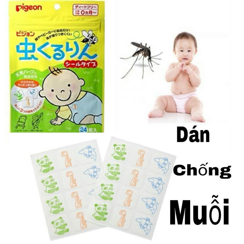 MIẾNG DÁN CHỐNG MUỖI PIGEON -  24 MIẾNG/60 MIẾNG