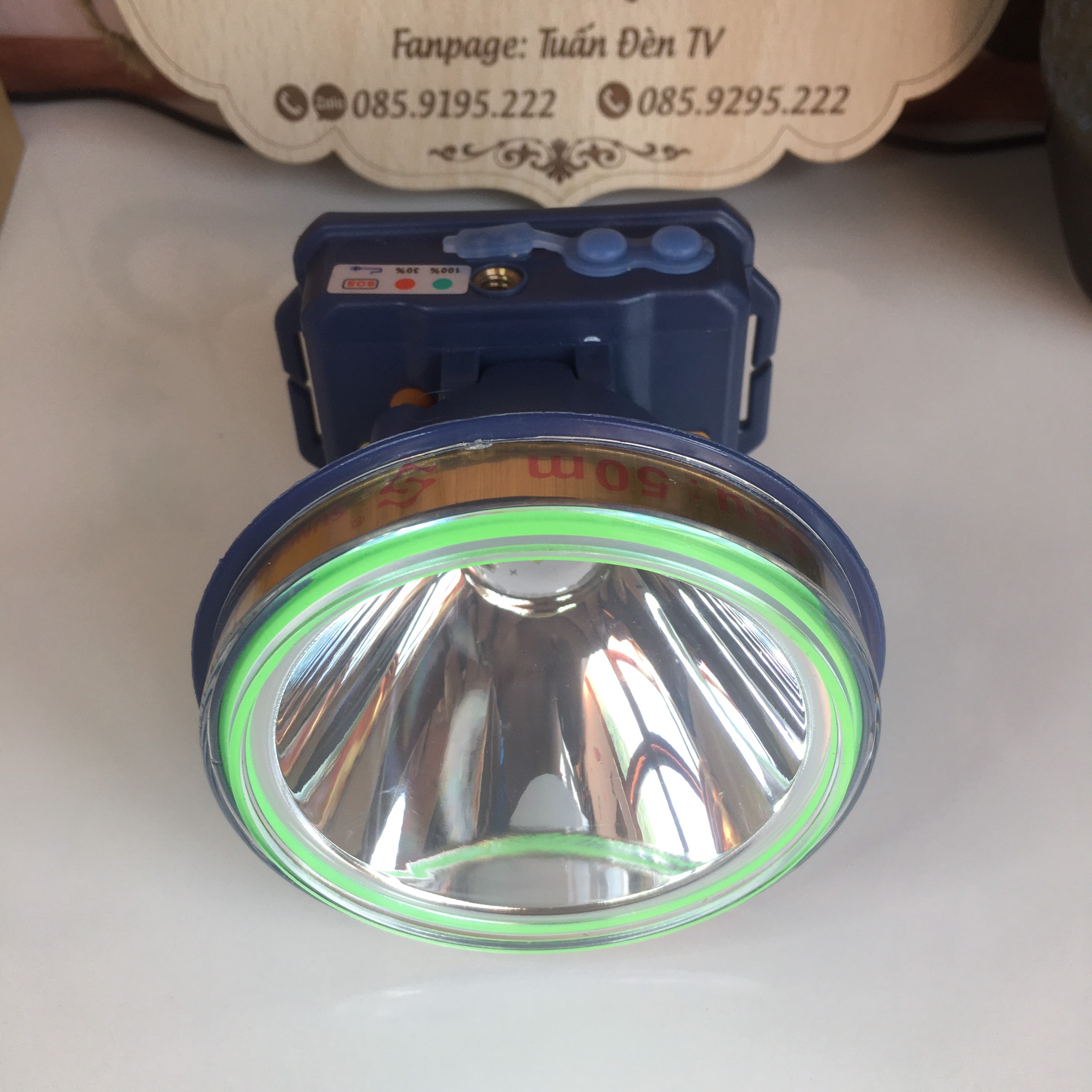 Đèn Đội Đầu Siêu Sáng 50W K33 Dành Cho Thợ Lặn