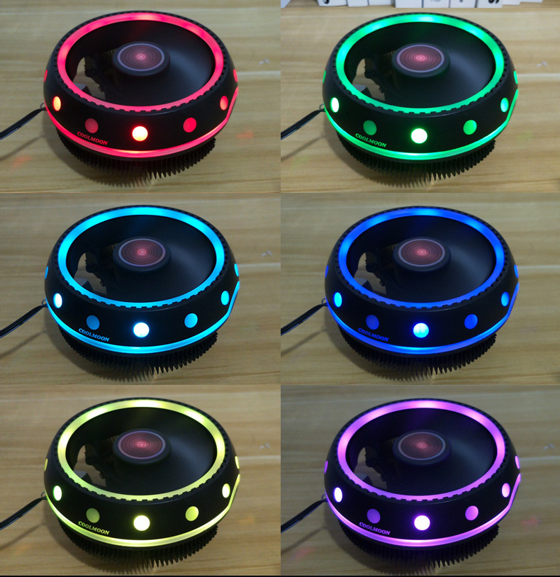 [Tặng keo Tản nhiệt] Quạt Tản nhiệt cpu Coolmon UFOX có led rgb