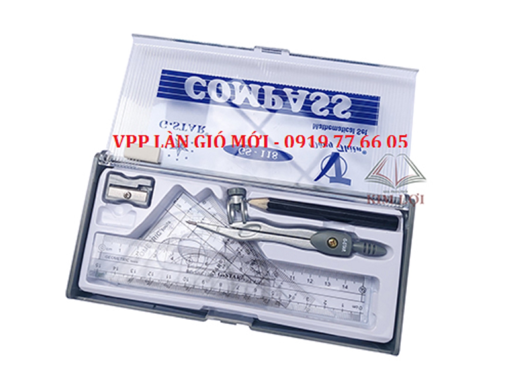 Compa Set Gstar Gs U-118 with Vpp Ruler New Breeze