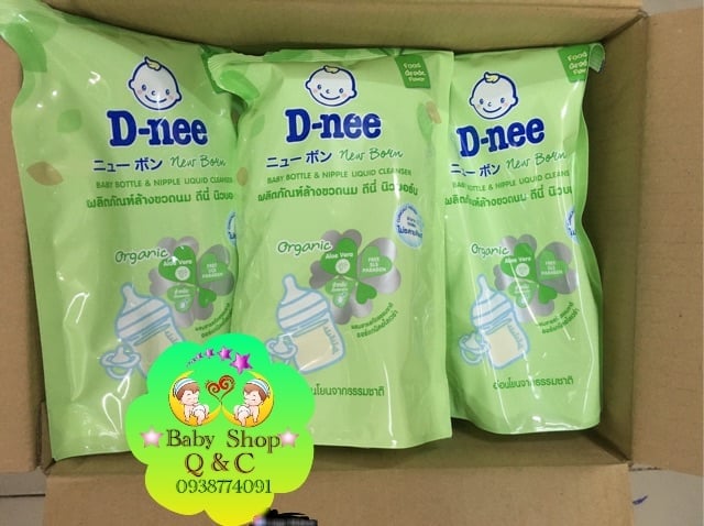 [HCM]??NƯỚC RỬA BÌNH SỮA DNEE THÁI LAN TÚI 600ML