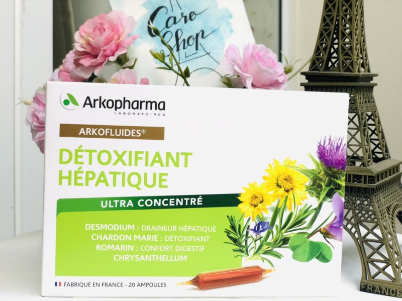 Detox Thải độc gan Detoxifiant Hepatique Arkopharma - hộp 20 ống nội địa Pháp