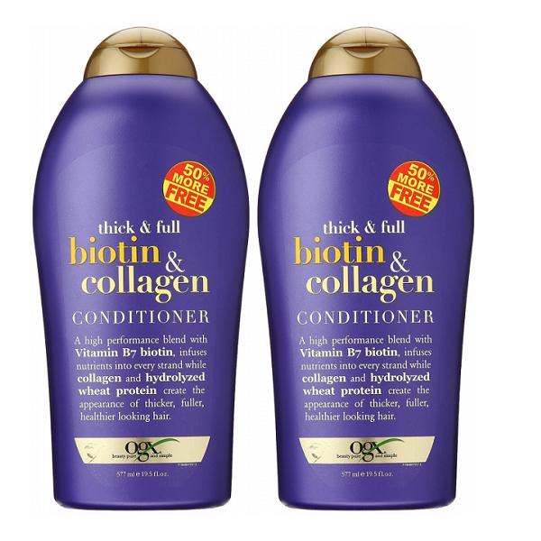 Dầu Gội Biotin & Collagen OGX 577ml - thick & full Shampoo ( Chống Rụng Tóc Và Kích Thích Mọc Tóc)