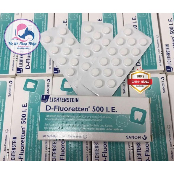 Viên Vitamin D 500 I.E Đức