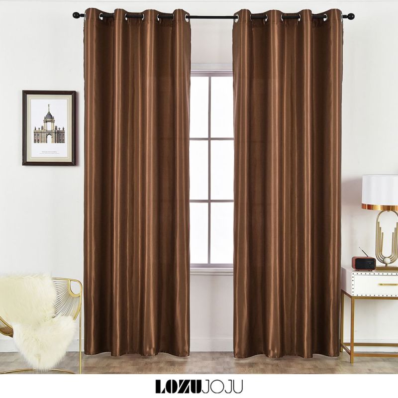 LOZUJOJU Một chiếc rèm cửa màu trơn với độ bóng 40%-50% thích hợp sử dụng trong phòng khách và phòng ngủ - INTL