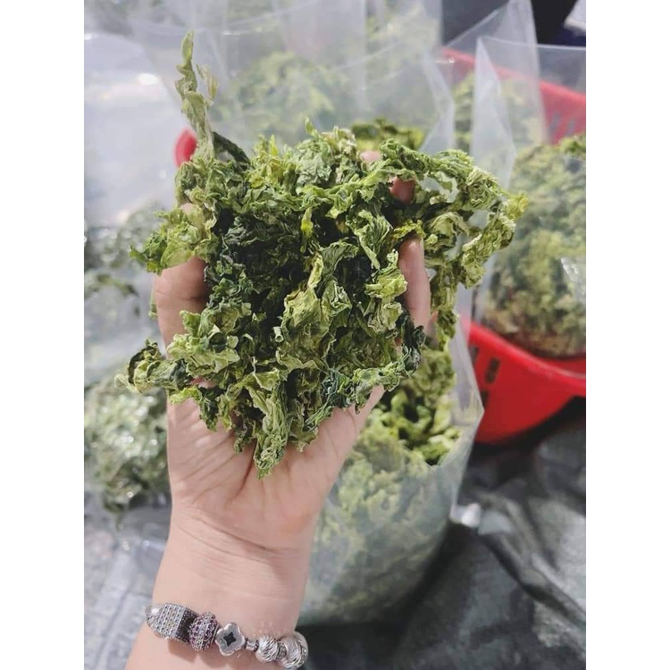 Rong xà lách biển ulva lactuca 500g gram nấu canh - rong biển xà lách khô