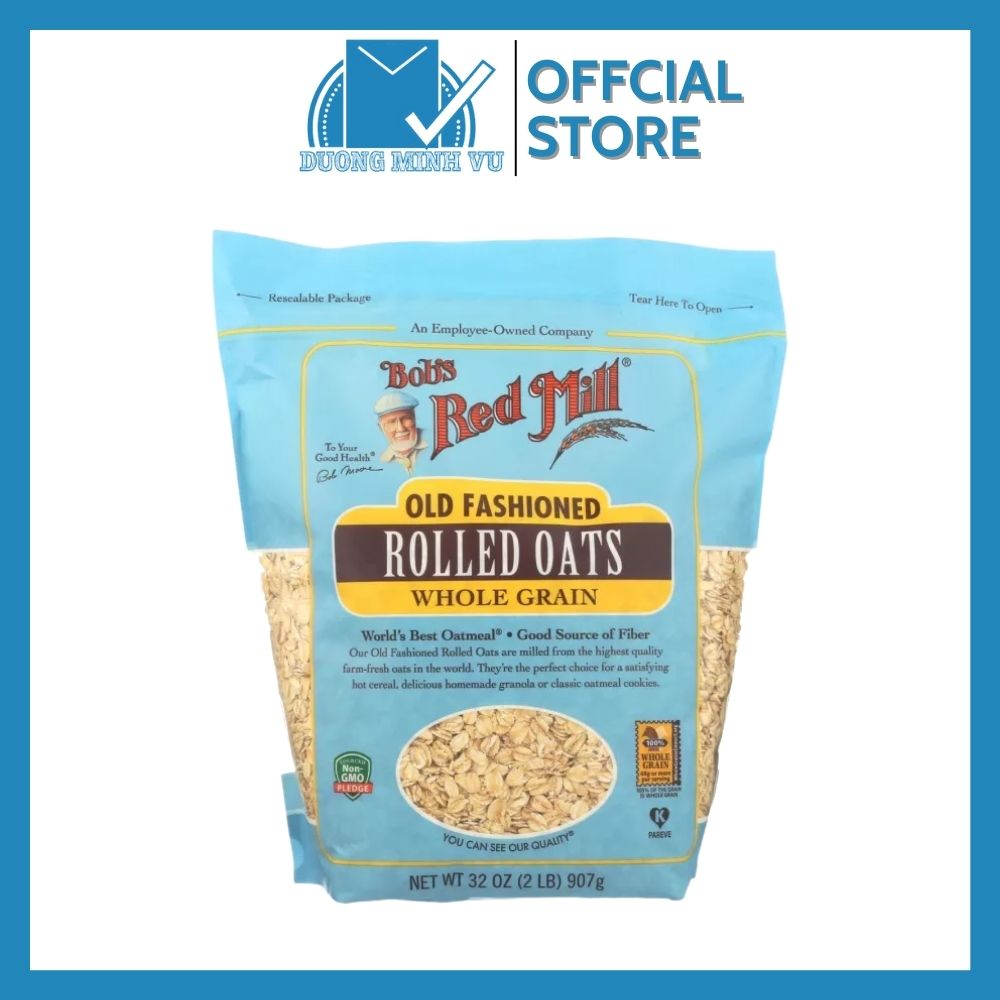 Yến mạch cán cỡ vừa Bob's Red Mill Oat Rolled Regular 907g