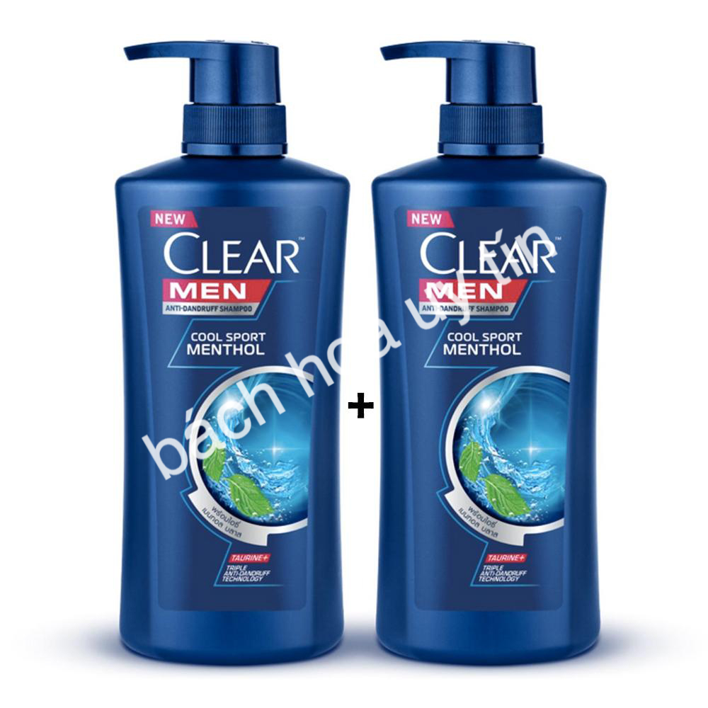 [ SẠCH GÀU, MƯỢT TÓC ] Combo 02 Chai Dầu gội Clear Thái Lan 410ml bạc hà tươi mát trị gàu, Hạn sử dụng đến 36 tháng kể từ ngày sản xuất.BÁCH HÓA UY TÍN