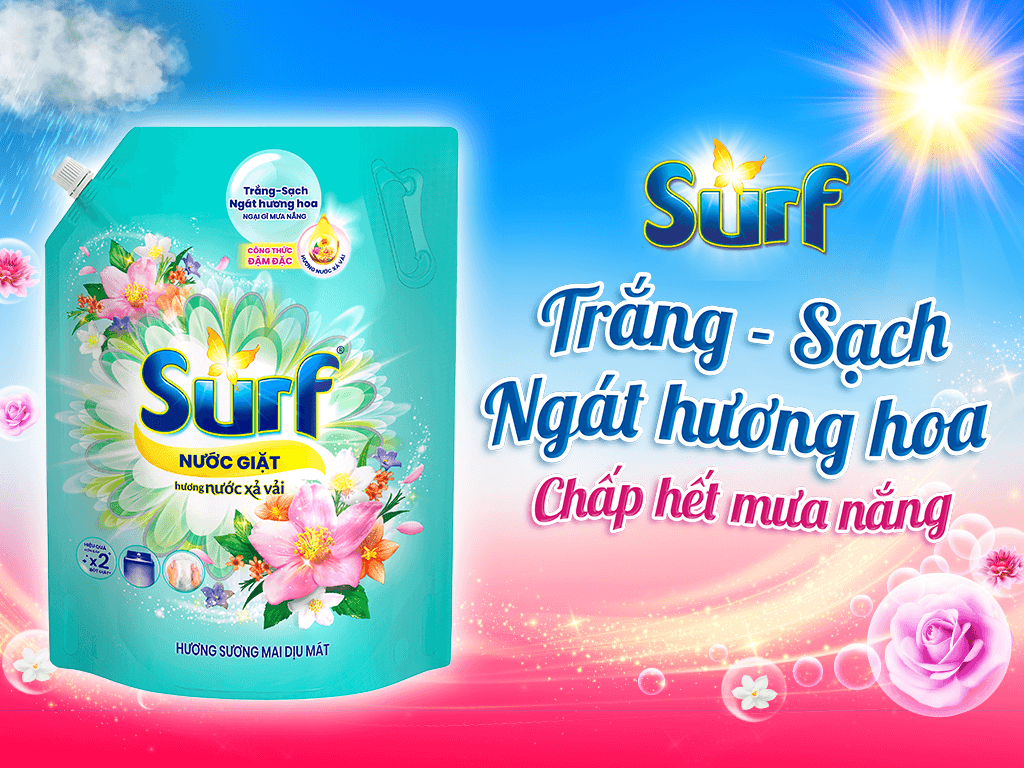 Nước giặt Surf