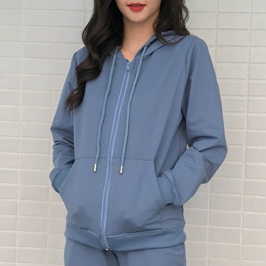 Bộ hoodie nỉ da cá cotton cao cấp