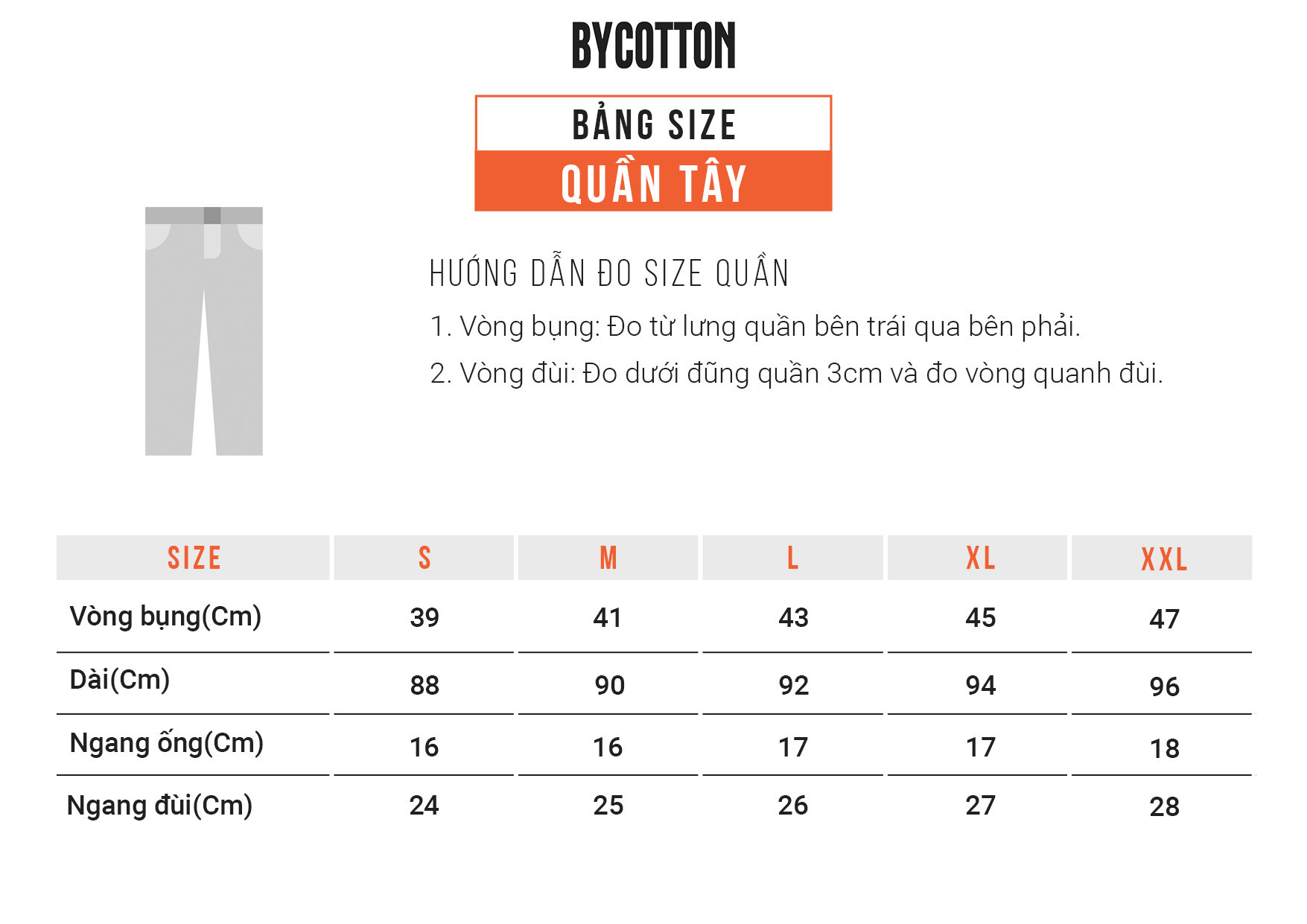 Quần Tây Dài Nam Cao Cấp Multi Color Trouser Basic BY COTTON