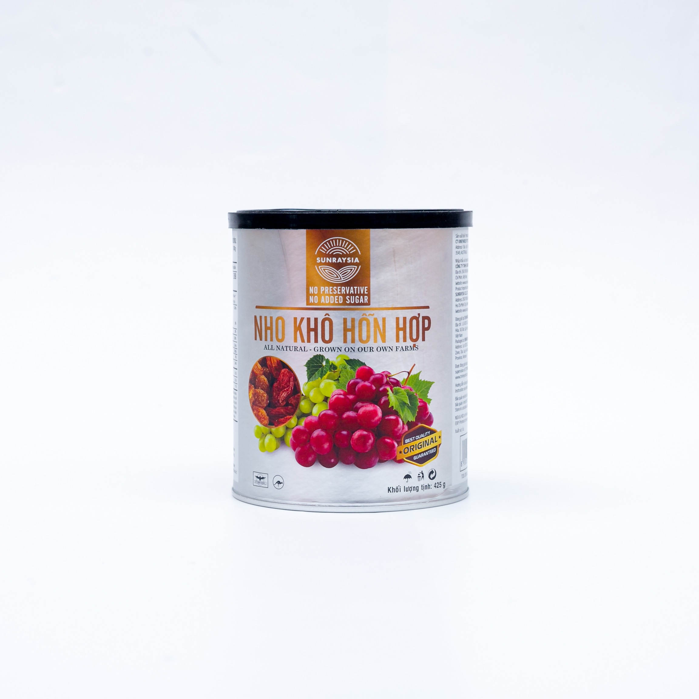 Combo 2 lon nho khô cao cấp Úc Sunraysia  Mixed