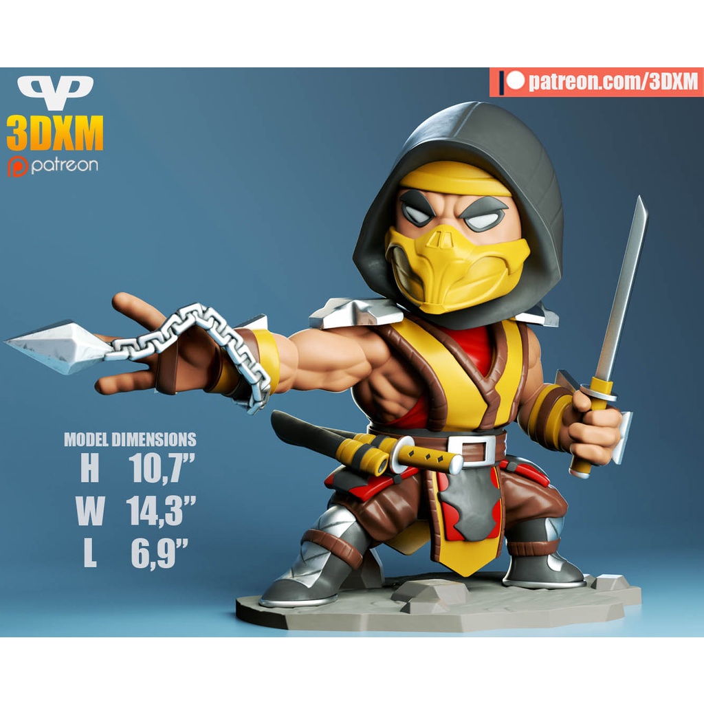 Mô hình in 3D Scorpion Chibi