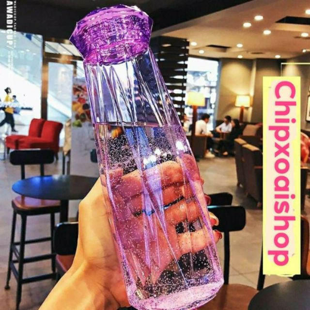 Bình Nước Kim Cương Thủy Tinh 500ml