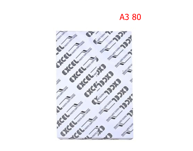 Giấy A3 Excel 80 gsm nhập khẩu Indonesia 450 TỜ
