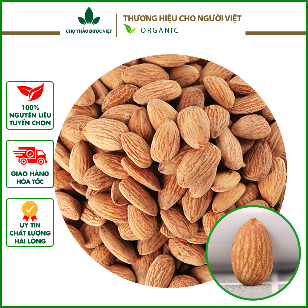 500gr hạnh nhân khô, đẹp - chợ thảo dược việt