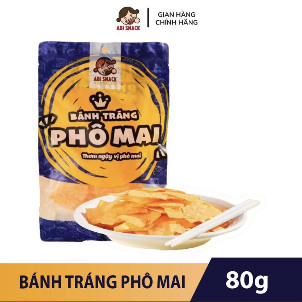 Bánh tráng phô mai Abi 80gr