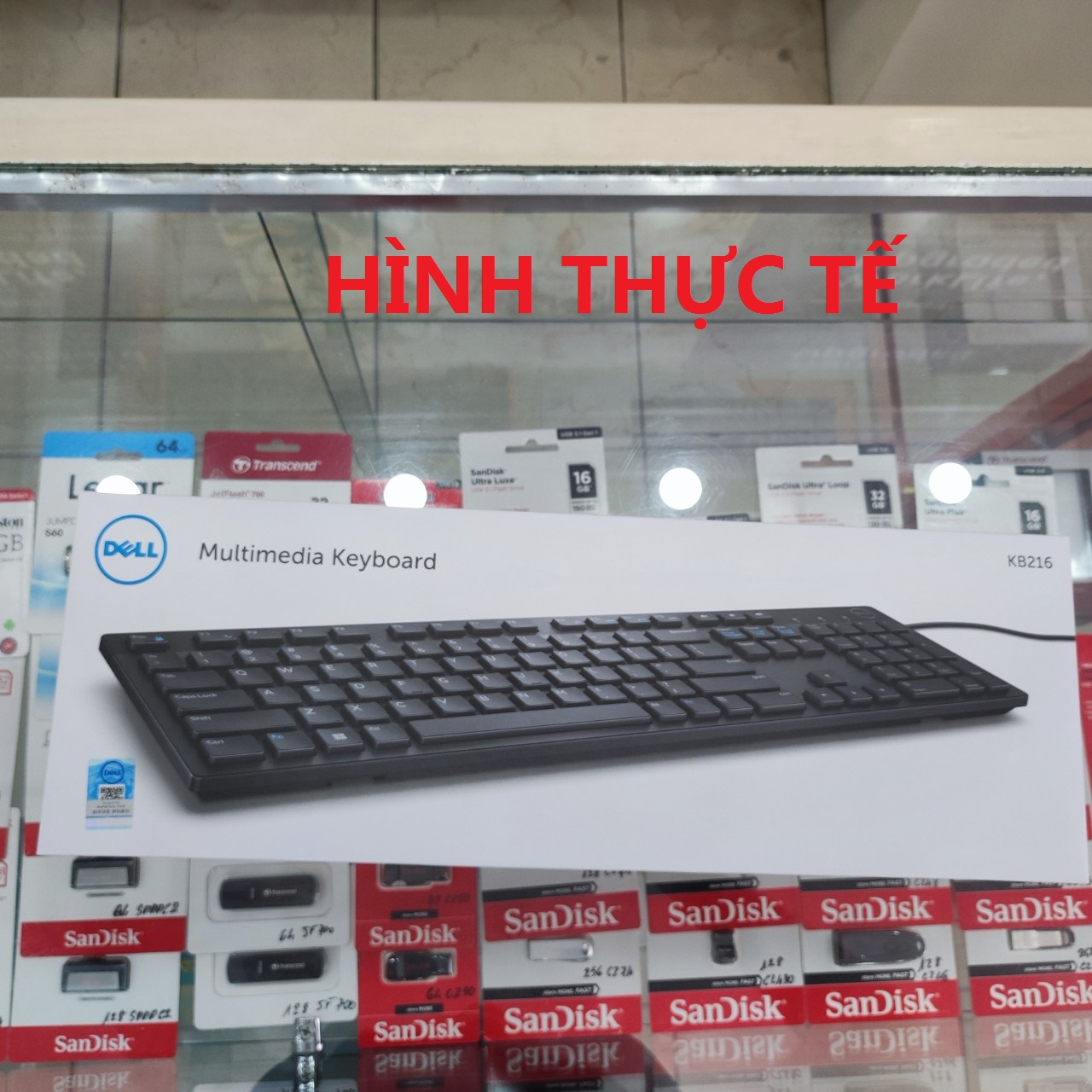 Bàn phím cổng USB DELL KB216 (Đen) Chính Hãng