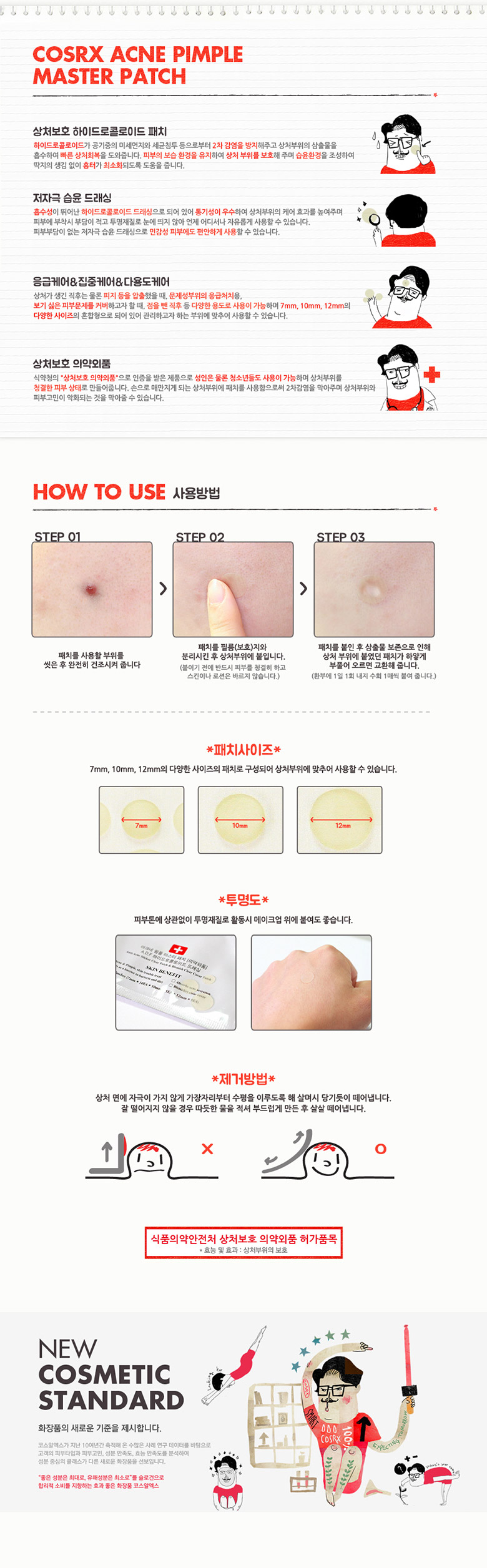 Miếng dán mụn Cosrx Acne Pimple Master Patch 24 miếng và Cosrx The Clear Pit Master Patch 18 miếng.