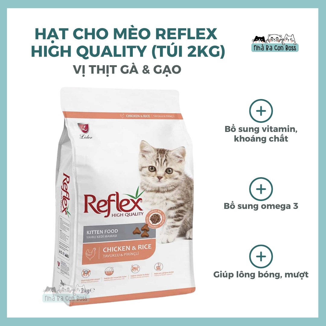 [2kg] Hạt Cho Mèo Reflex