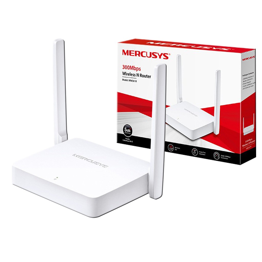 Bộ Phát wifi Mercusys 3 râu MW305R/301R