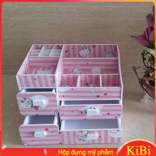 Tủ mỹ phẩm 4 ngăn kéo Hello Kitty