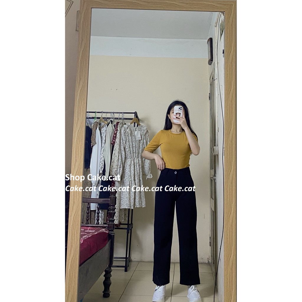 Quần Ulzzang Dáng Suông Dài 94Cm