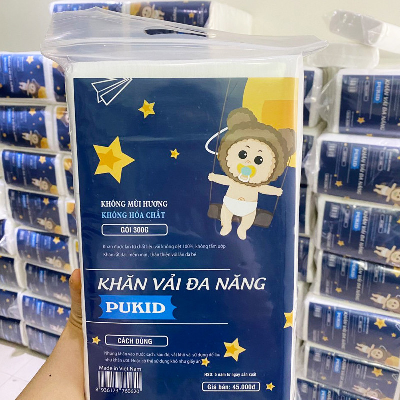 Khăn vải khô đa năng Pukid 300g