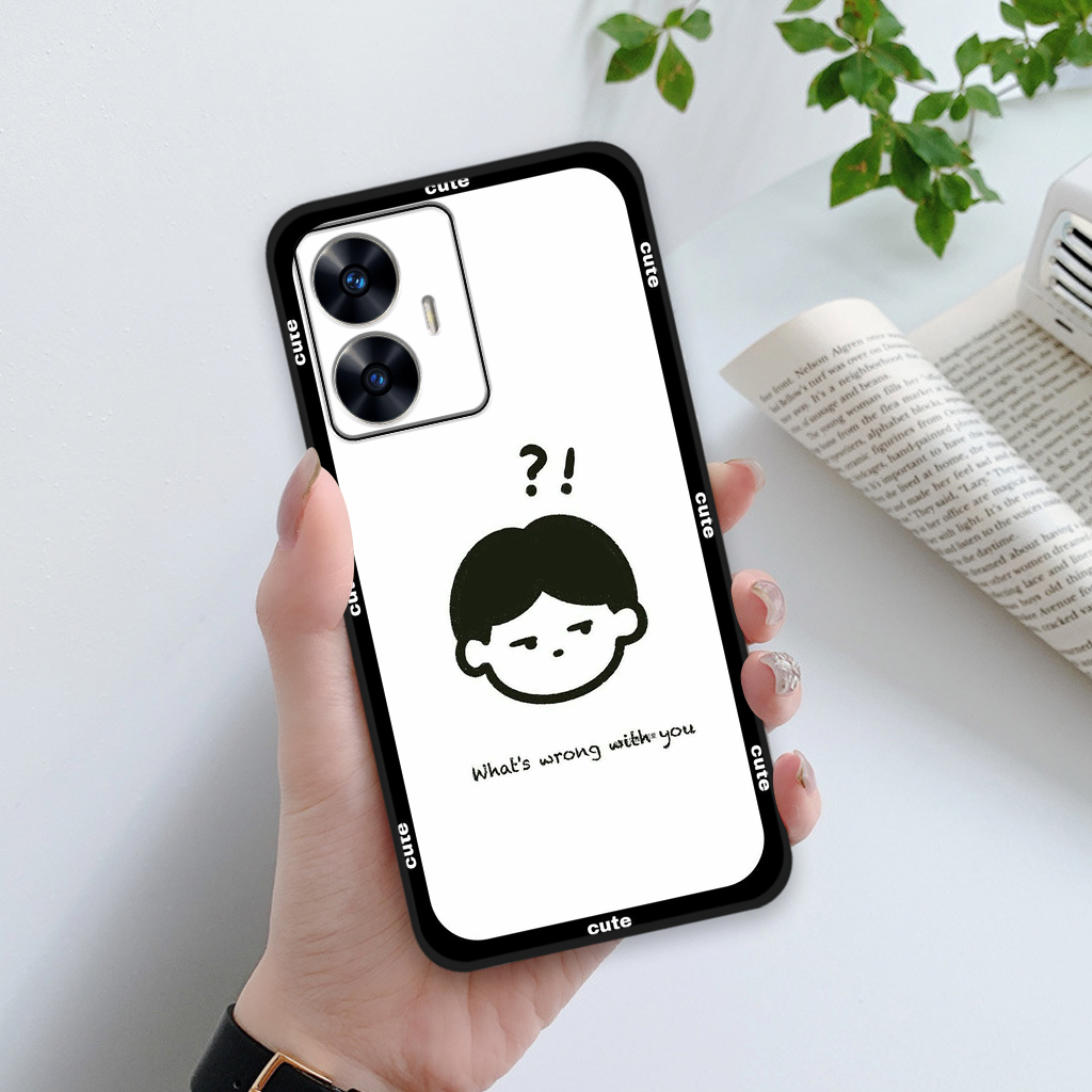 Ốp lưng Realme C55 in hình cô bé, cậu bé dễ thương