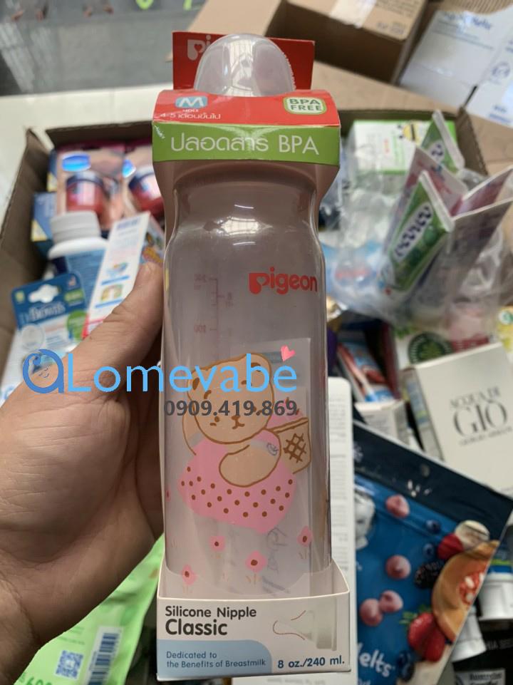 [HCM]Bình sữa Pigeon nhập khẩu Thái Lan 240ml
