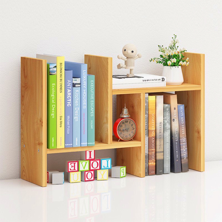 Kệ Sách, Giá Sách, Kệ Sách Để Bàn 12mm - Giá sách để bàn bằng gỗ ,kệ sách mini - kệ sách lắp ghép Kệ Sách, Kệ Sách Mini Cao Cấp 5 Tùy Chỉnh Xếp Đặt