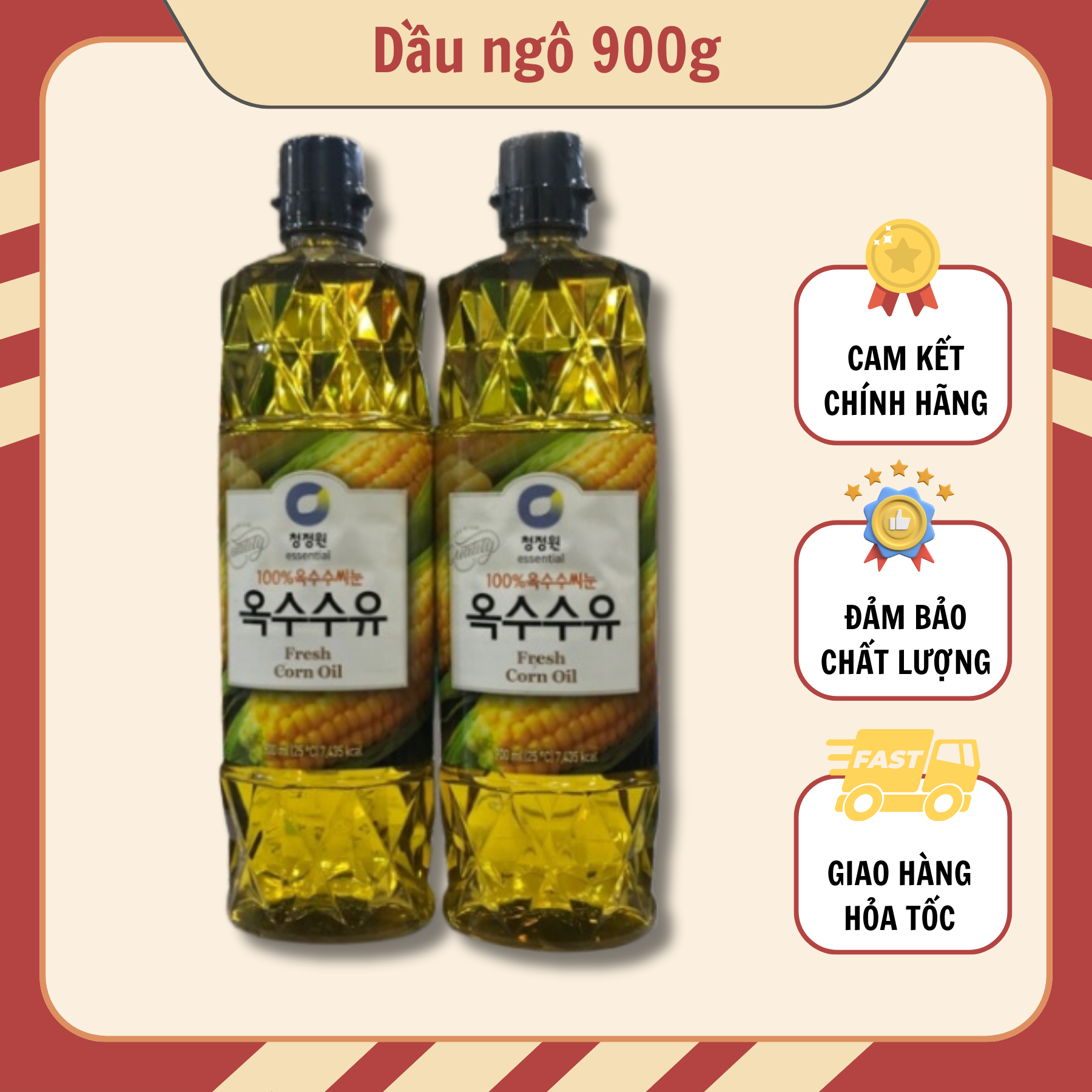 Dầu ngô ( dầu bắp ) hàn quốc 900ml