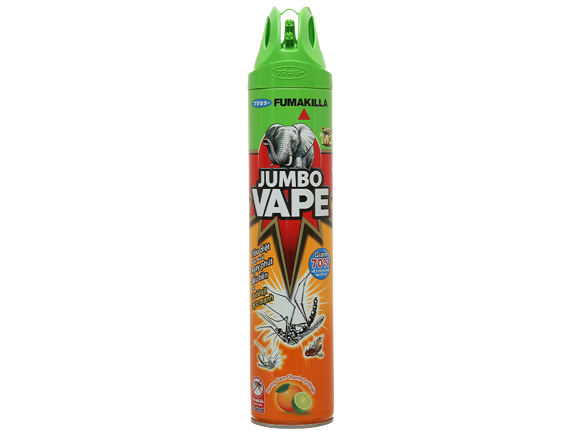 Bình xịt muỗi Jumbo chai 600ml hương Cam Chanh - bình xịt côn trùng JumboVAPE thơm mát