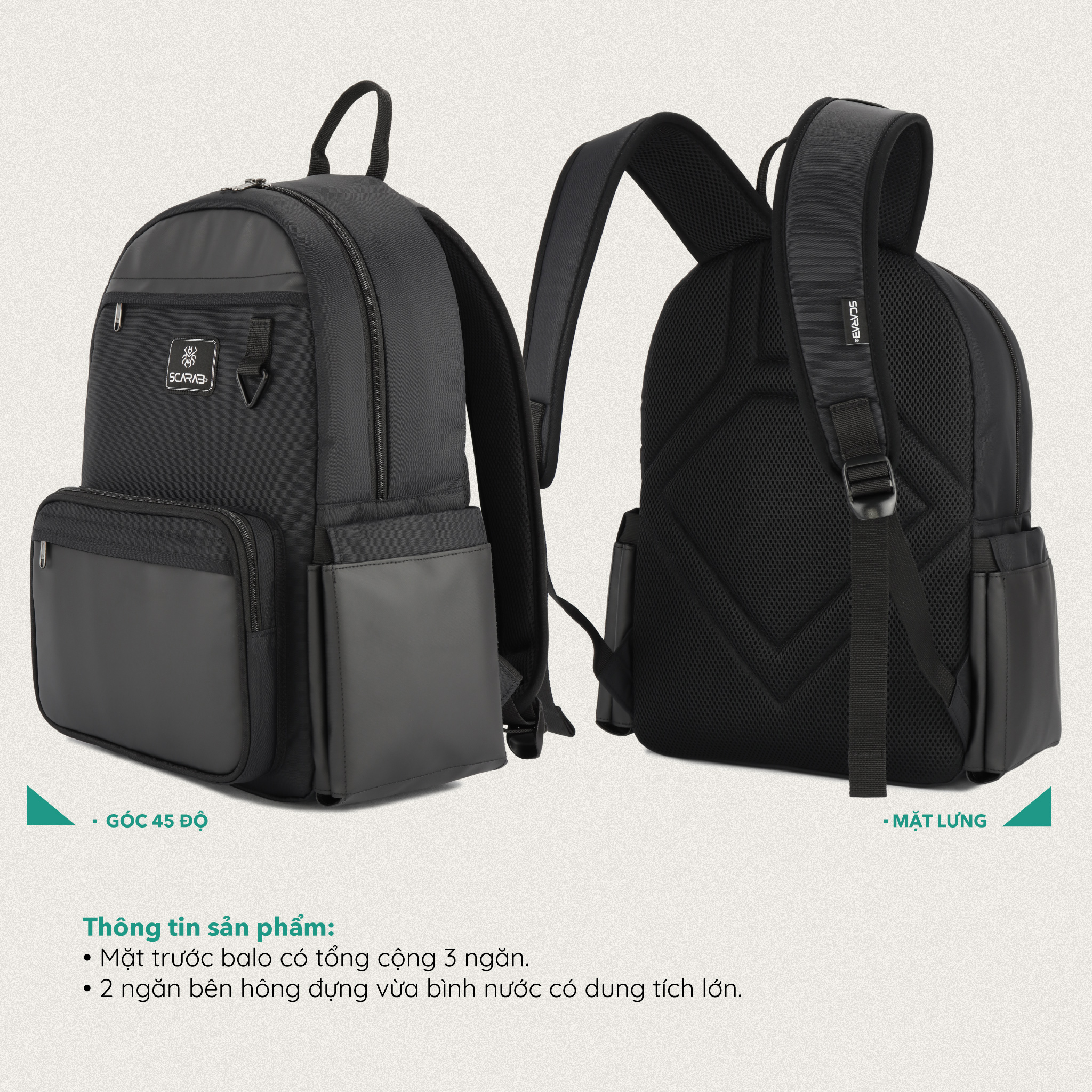 Balo Đi Học, Đi Chơi SCARAB - MULTI™ Unisex