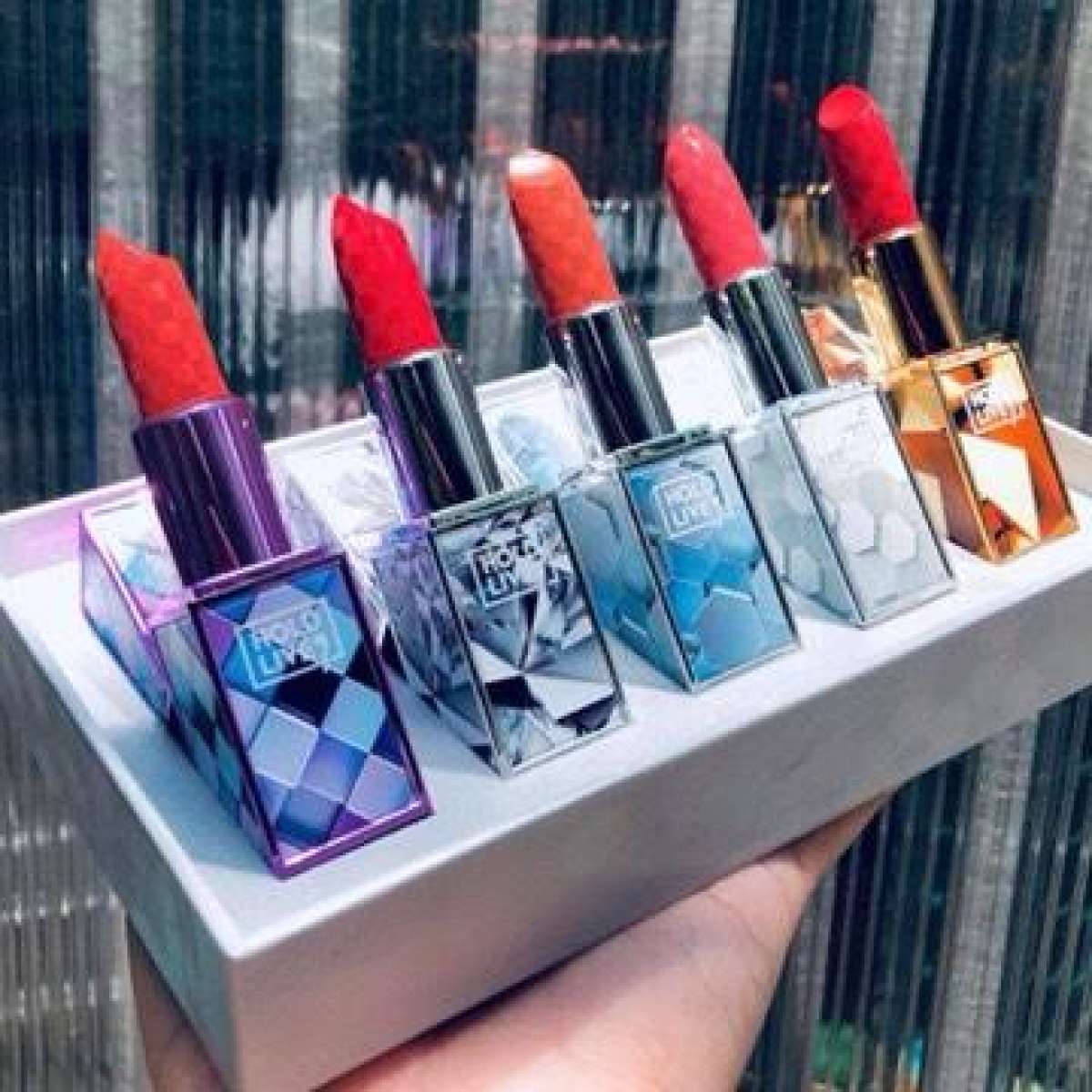 Bộ 5 cây Son Pha lê cao cấp