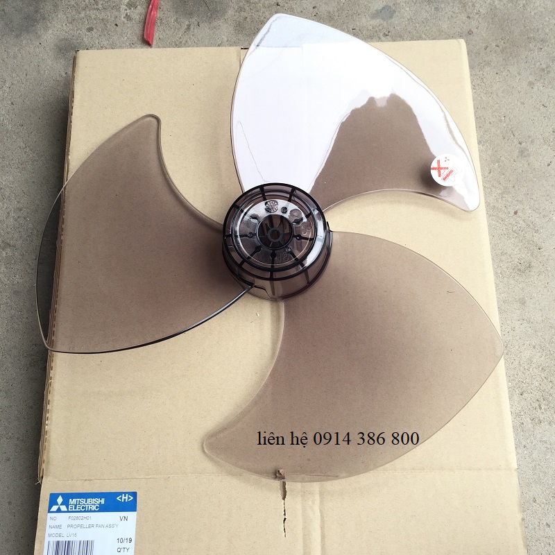 Cánh quạt Mitsubishi W16, LV16-RC-RD-RE-RF-RG-.RH-RJ-RK-RL-RM-RN