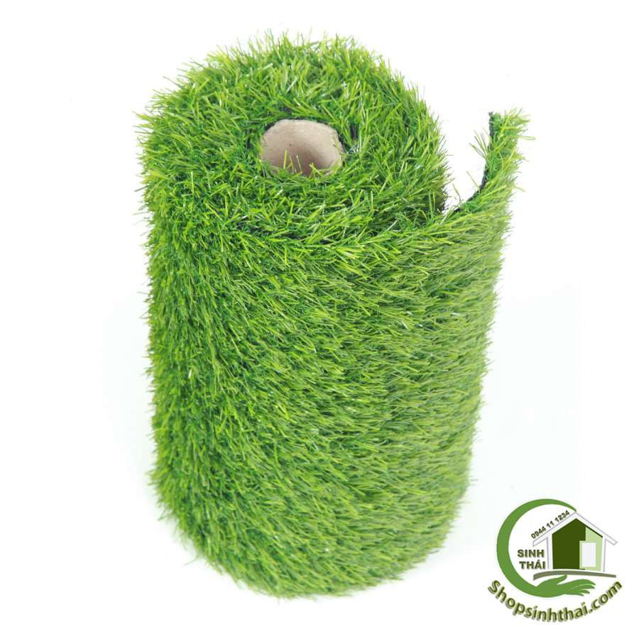 Tấm cỏ nhựa xanh cao cấp trang trí hồ cá, sân vườn, mô hình