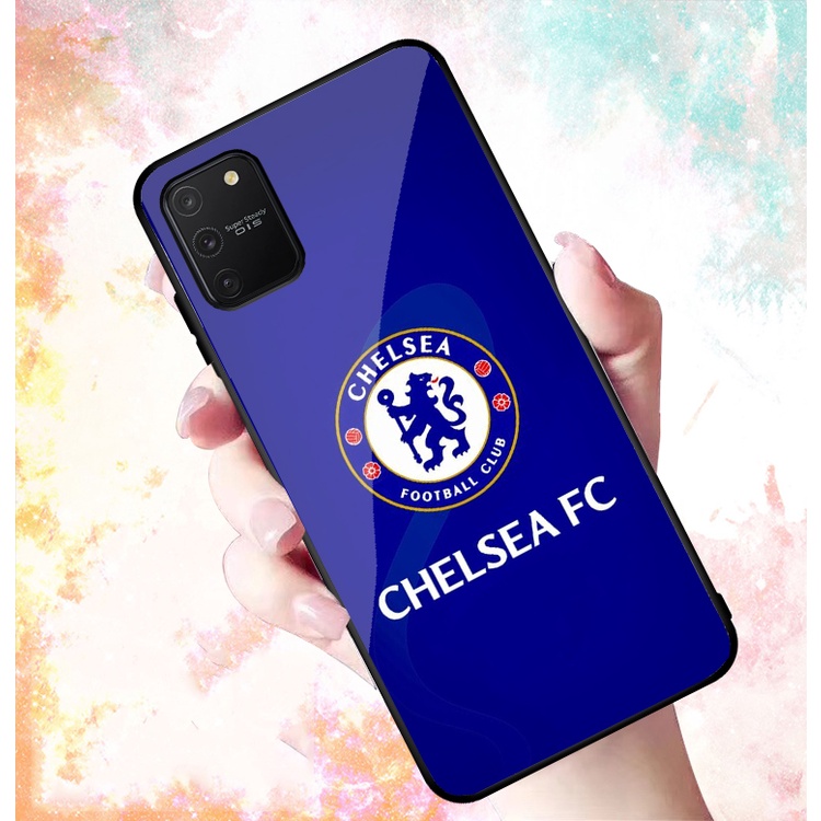 Ốp Lưng SAMSUNG GALAXY S10 LITE mặt kính cường lực cao cấp In hình Câu Lạc Bộ Bóng Đá