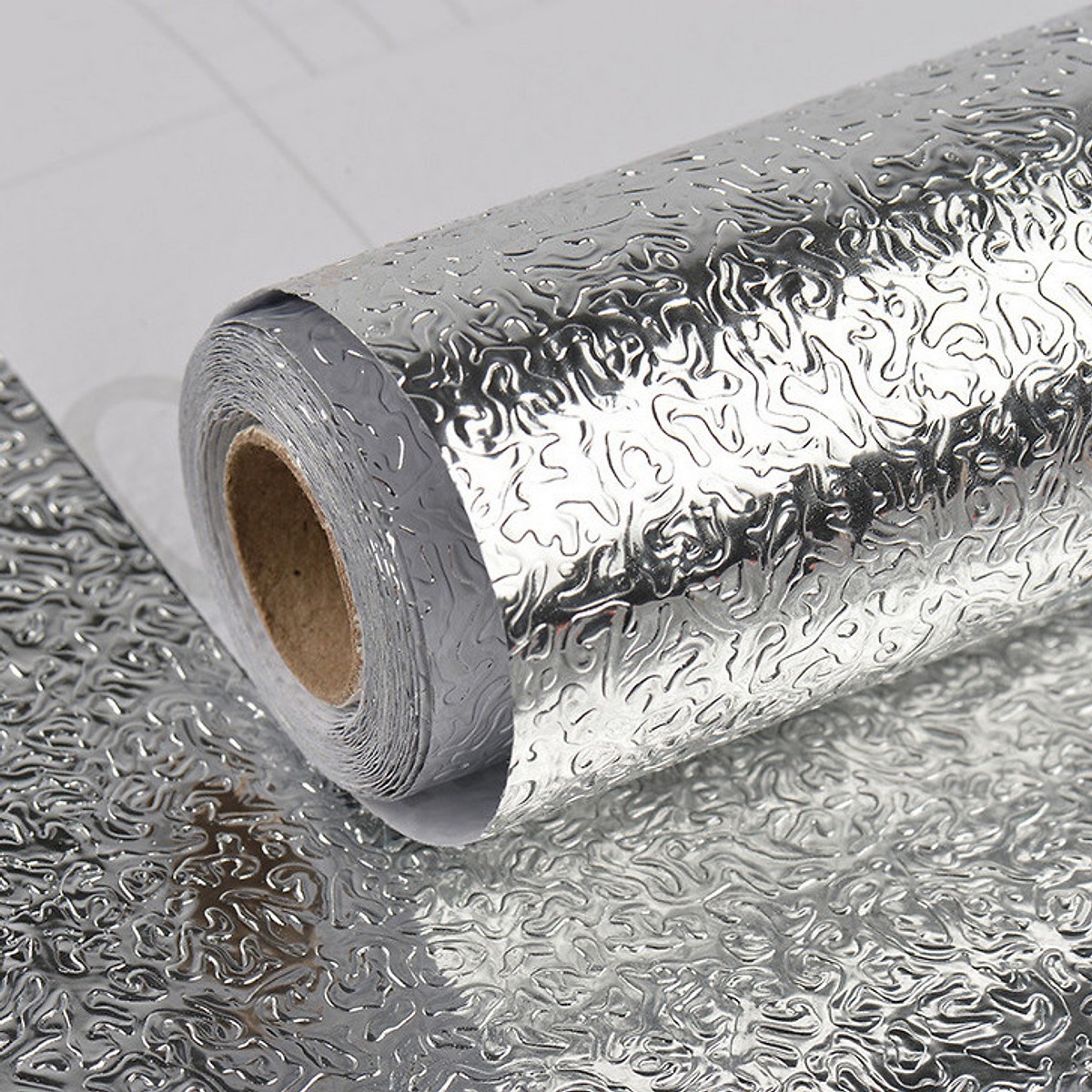 Cuộn giấy bạc dán tường bếp loại 3m