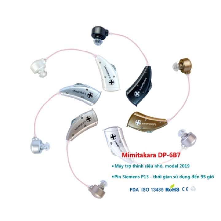 [HCM]Máy trợ thính Nhật Bản nhỏ gọn nhẹ Mimitakara DP-6B7