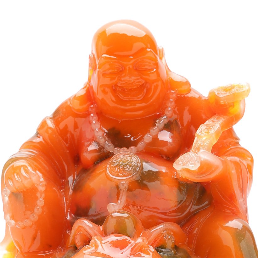 [HCM]Tượng đá phật di lặc cưỡi cóc màu tứ quý