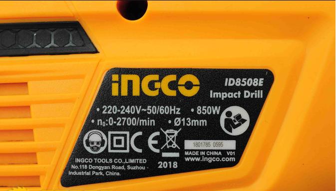 Máy khoan búa 850W INGCO ID8508E