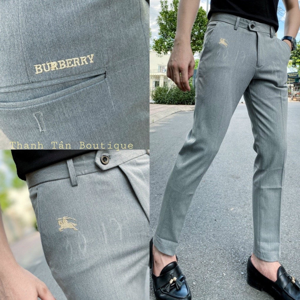 Men's high quality clothing trousers with no wrinkle non fur does not fade