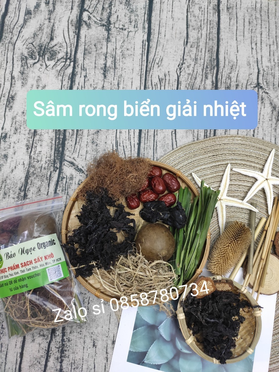 ( Mua 10 tặng 1) Combo sỉ 10 set sâm rong biển mỗi set nấu 5L nước