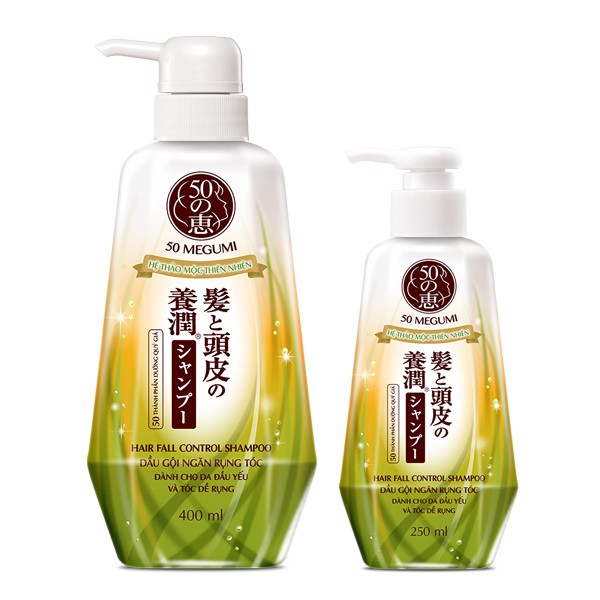 Dầu Gội - Dầu Xả Ngăn Rụng Tóc - 50 Megumi Hair Fall Control Conditioner