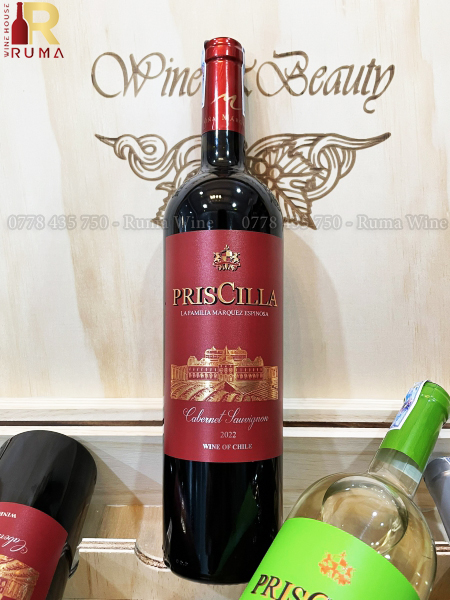 Vang Chile PrisCilla nhập khẩu - Nước Nho không qua chưng cất